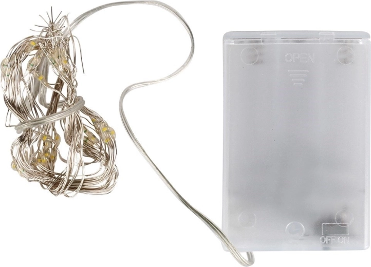 Jemná mikro LED na tenkom striebornom drôtiku