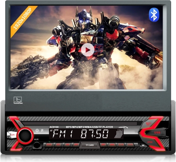 Autorádio Audiocore AC9100 s výsuvným 7" dotykovým displejom
