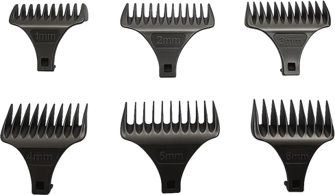 6 nástavcov pre dĺžku strihu 1–6 mm