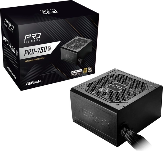 ASRock Pro Series napájací zdroj 750 W 80 PLUS Gold (nemodulárny)