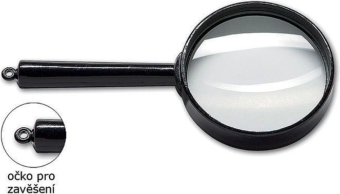 Lupa CONCORDE s priemerom 80 mm, sklenená šošovka