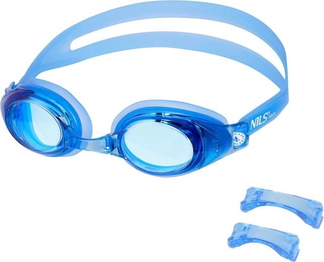 Plavecké okuliare NILS Aqua modré s anti-fog a UV ochranou