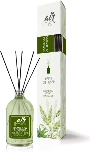 Well Done Air Time bambusový tyčinkový osviežovač vzduchu bambus a aloe vera 50 ml
