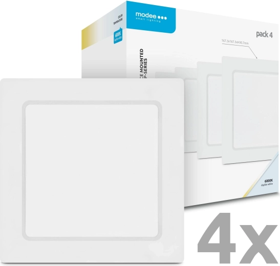 Modee štvorcový prisadený LED panel 12 W 1320 lm studená biela