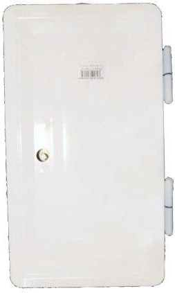 Dvojité komínové dvierka biele 160 × 320 mm