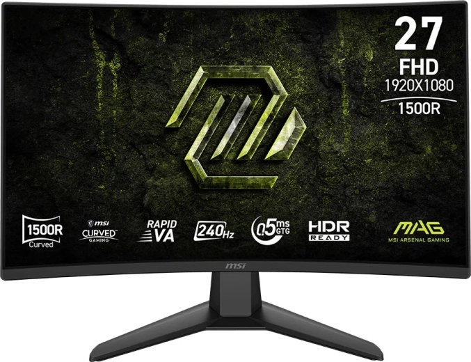 Zakrivený herný monitor 27" FHD 240 Hz MAG 274CF X24 – čierny