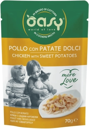 Oasy More Love kuracie so sladkými zemiakmi kapsička 70 g
