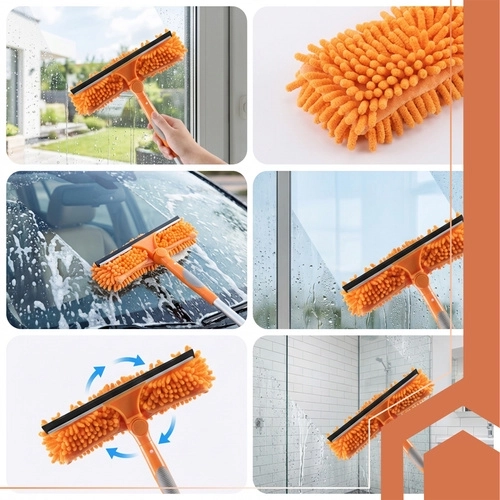 Obojstranná hlavica: mikrovlákno + stierka bez šmúh