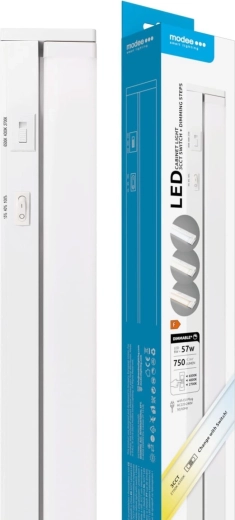 Modee LED podlinkové svietidlo 8 W, 556 mm, 750 lm, 3CCT s vypínačom a stmievačom