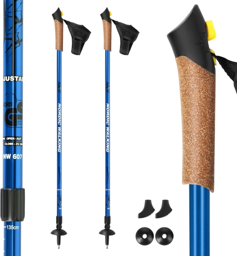 Nordic walking palice NILS Extreme NW607 modré
