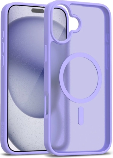 Hybridné matné magnetické puzdro MagSafe pre iPhone 17 – levanduľové