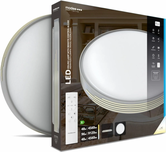 Stropné LED svietidlo Modee Smart Lighting A‑C205, 2×48 W, stlmiteľné, s diaľkovým ovládaním