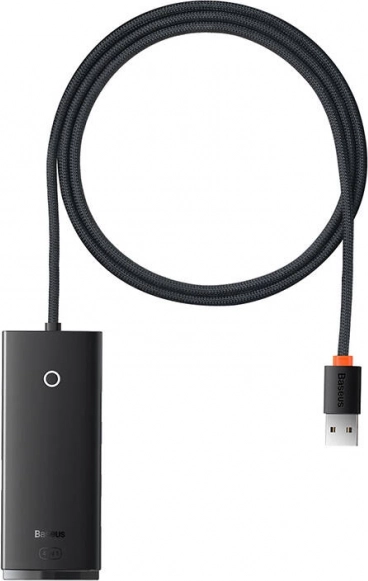 USB hub Baseus Lite Series so 4 portami USB 3.0 – Čierna