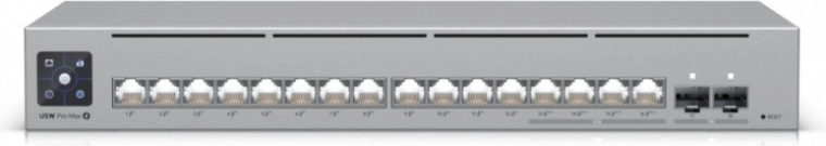 Ubiquiti usw pro max 16 poe prepínač 16× poe++/poe+ s 2,5 gbe a sfp+