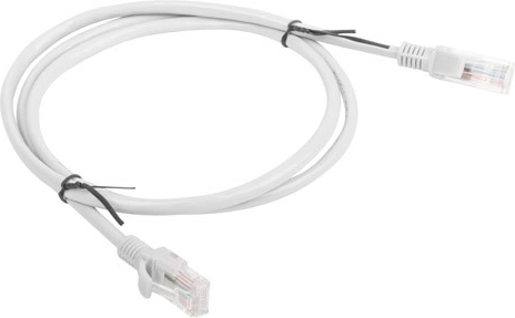 Sieťový patch kábel Cat5e UTP 1 m sivý