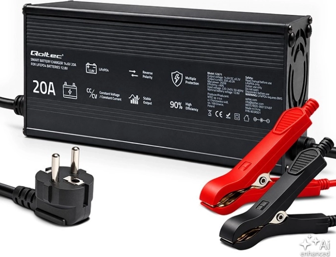 Nabíjačka pre LiFePO4 akumulátory 12 V 20 A s LED indikáciou