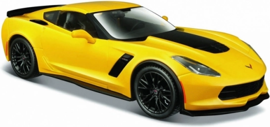 Maisto Corvette Z06 kovový model 1:24 žltý