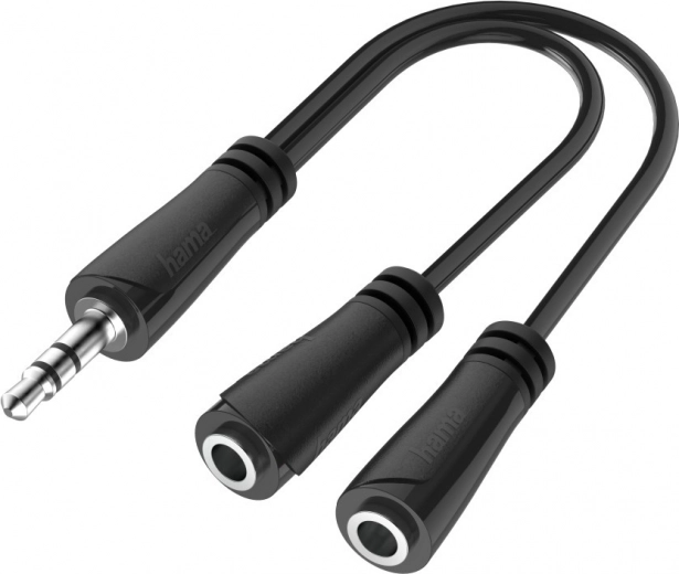Stereo audio rozbočovač jack 3,5 mm (1× vidlica na 2× zásuvka)