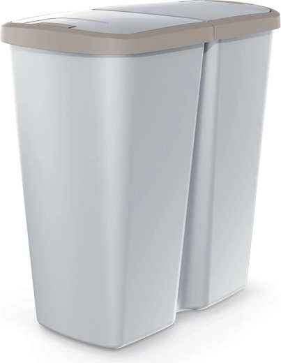 Odpadkový kôš Compacta Q Duo 45 l na triedenie odpadu