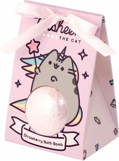 Pusheen The Cat šumivé gule do kúpeľa s vôňou jahody, 6×55 g