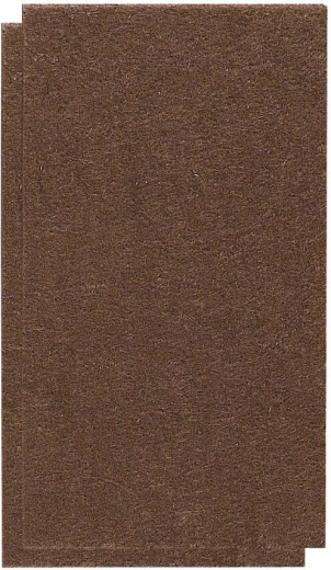Filcové samolepiace podložky pod nábytok 100 × 60 mm, hnedé (2 ks)