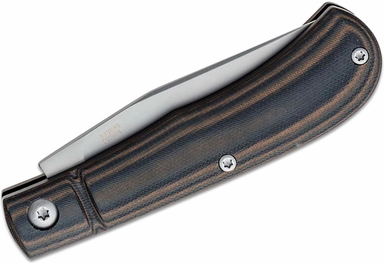 Odolná rukoväť z G10 v čierno-hnedej farbe