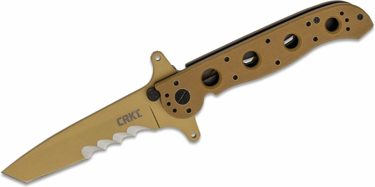 Taktický vreckový nôž CRKT M16-13DSFG Special Forces Desert Tanto, 9 cm, hnedý G10