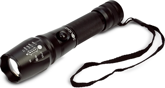Solight profesionálne nabíjacie LED svietidlo 600 lm Cree XML T6 so zoomom - 1 kus