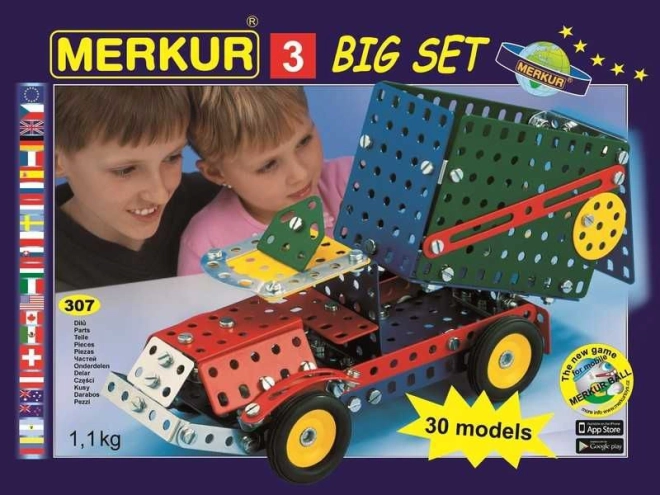 Stavebnica Merkur 3 - 30 modelov, 273 ks