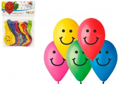 Nafukovacie balóniky s potlačou Smile 10 cm