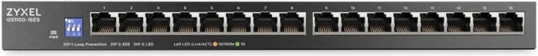 16× gigabitový port pre vysokú priepustnosť