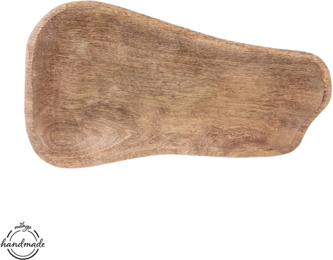 Oválny servírovací podnos z mangového dreva 41 × 23 cm