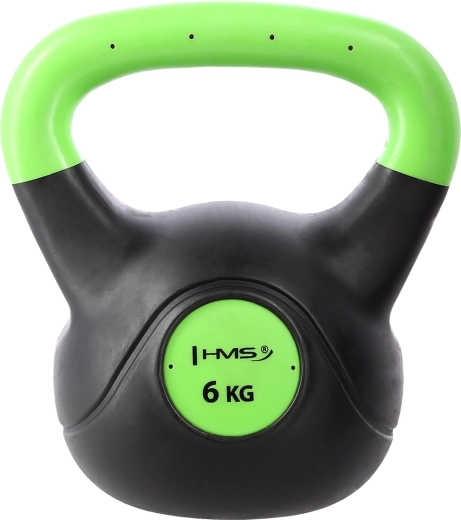 Kompozitný kettlebell HMS Vin-Bell 6 kg zelený