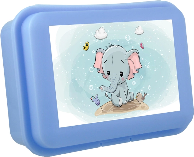 Desiatový box so slniečkom s klik uzáverom, plast, mix farieb 16 × 11 × 5,5 cm