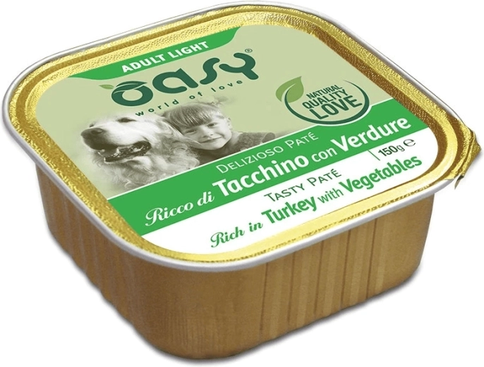 Oasy Tasty Paté Adult Light s morčacím mäsom a zeleninou 150 g
