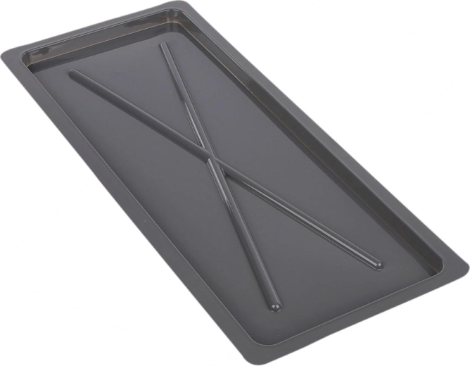 Metpol strieborná odkvapkávacia miska 55 × 24 cm pre skrinový odkvapkávač 60 cm