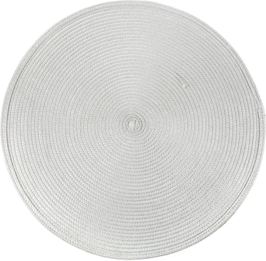 Okrúhle plastové prestieranie TONDO 38 cm svetlosivé