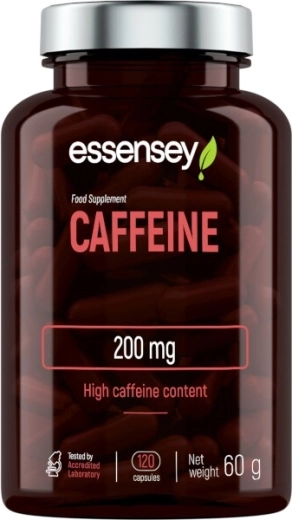 Essensey Caffeine kofeín 200 mg + extrakt z grapefruitu, 120 kapsúl