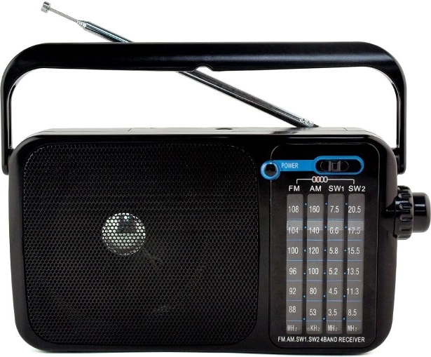 Prenosné rádio FM/AM/SW/LW s teleskopickou anténou