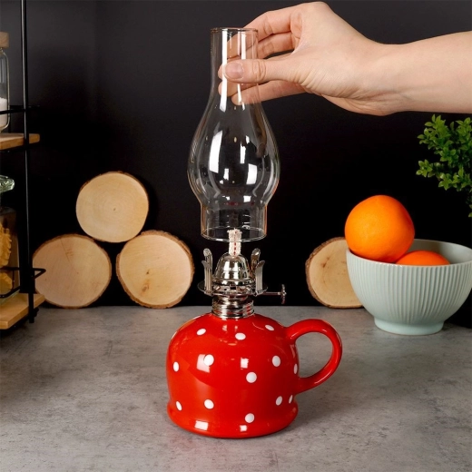 Odolný sklenený komín a kovový horák