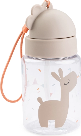 Done by Deer detská fľaša so slamkou Celebration piesková 280 ml