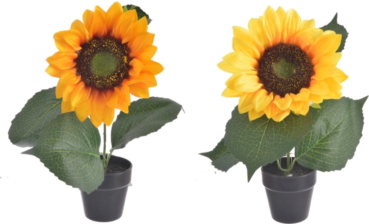 Umelý kvet Slnečnica 22 cm (2 varianty)