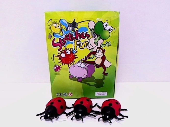 Figúrka lienky s guľôčkovou výplňou 9 cm