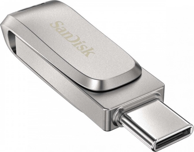 SanDisk Ultra Dual Drive Luxe 256 GB USB 3.1 Type‑C/USB‑A kovová flash jednotka