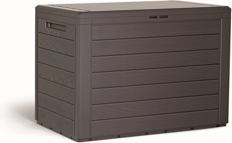 Záhradný úložný box WOODEBOX 190 l umbra