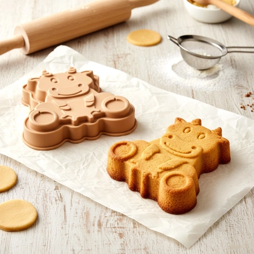 Efektný 3D vzhľad kravičky