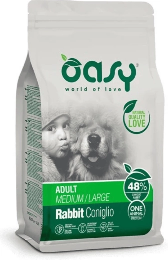 Oasy One Animal Protein Adult Medium/Large králičie 2,5 kg