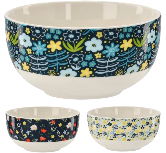 Porcelánová miska s kvetinovým motívom 550 ml