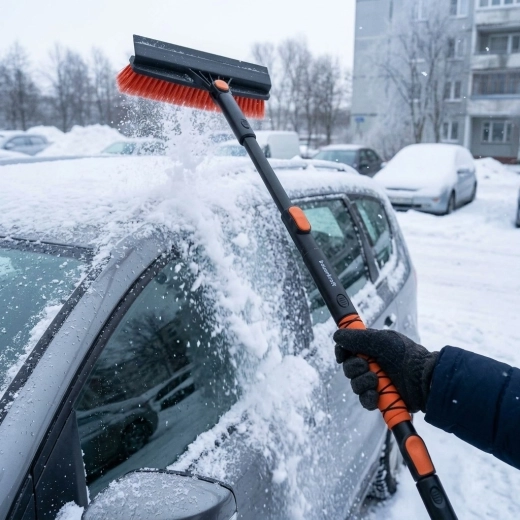 Otočná metla a pohodlný úchop