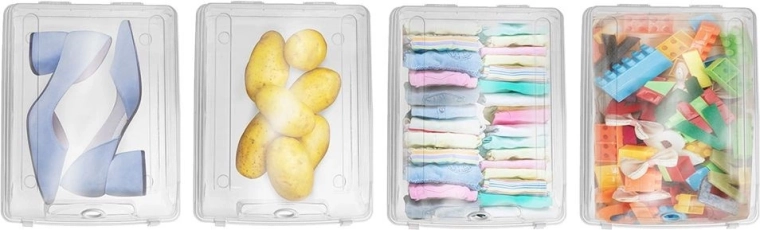 Priehľadný a prehľadný úložný systém